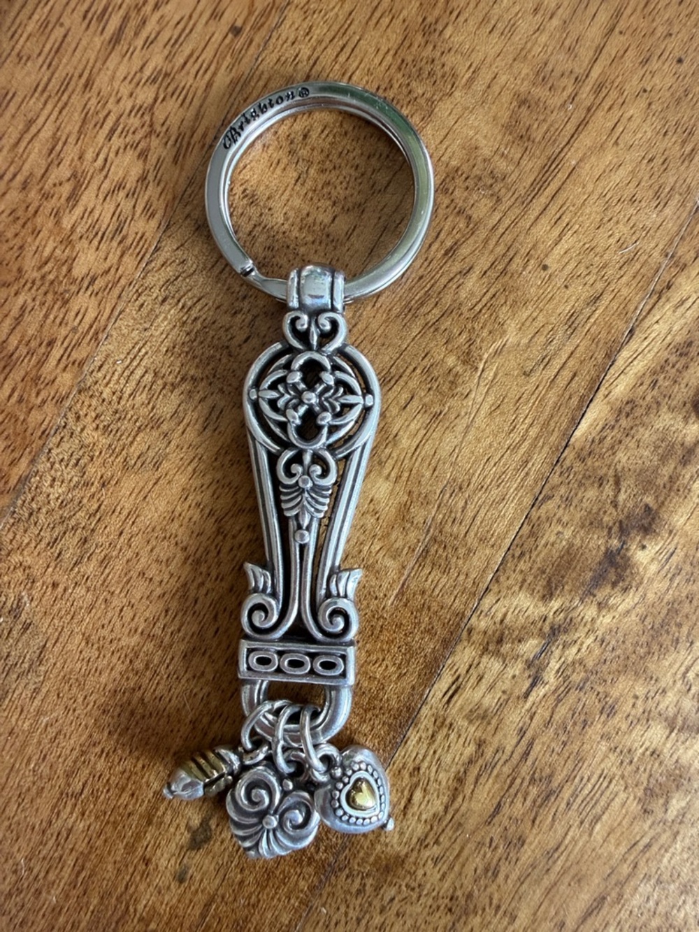 NWOT Vintage Brighton Multi-charm Keychain - w/hearts perfect condition